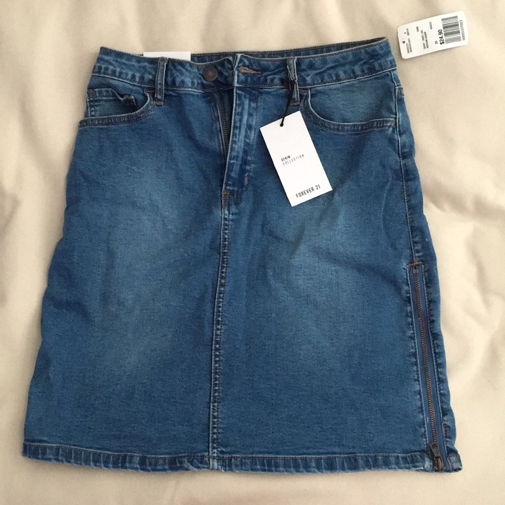 NWT High waisted denim skirt